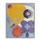 Stupell Industries Blue & Yellow Retro Framed Giclee Wall Art Design by Victoria Barnes